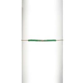 Bracelet chaine perles - Vert