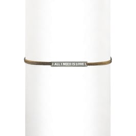 Bracelet cordon All I need is love