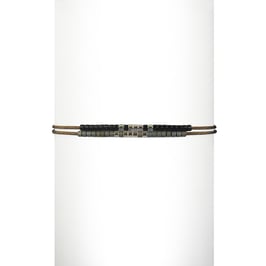 Bracelet cordon perles - Noir