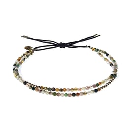 Bracelet Mini pierres - agathe vert clair