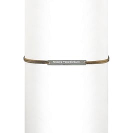 Bracelet cordon Follow your dreams