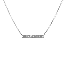 Collier chaine Make a wish