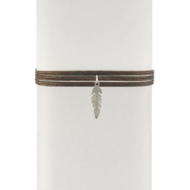 Collier cordon 2 en 1 Plume