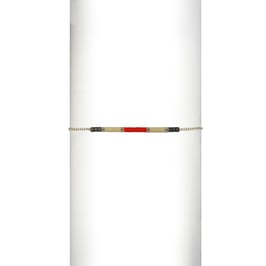 Bracelet chaine perles - Orange/Kaki