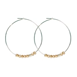 Créoles perles - champagne