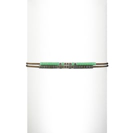 Bracelet cordon perles - Vert
