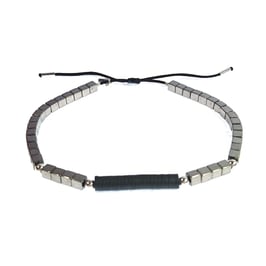 Bracelet Hématite carré - noir