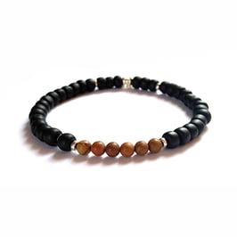 Bracelet Woodstone - brun
