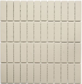Mosaico Antiscivolo Ruvido BEIGE MATTONCINO non smaltato