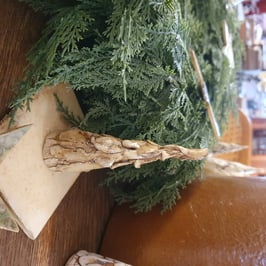 Tannenbaum Nr.160, Steinzeug Keramik, Unikat, Dekoration, Geschenk, D=3 cm, H= 10,5 cm