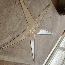 Dekorative Platte Nr.398, Unikat, Handarbeit, Dekoration , Sterndekoration