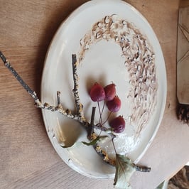 Teller, Platte Nr.399, Unikat, Handarbeit, Dekoration D= 29 cm