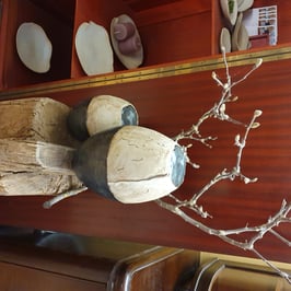 Stele Nr. 413,  Keramikkunst,  20  x 13  (H x D), Unikat, Handarbeit, Steinzeug- dicht gebrannt, Haus/ Garten/ Parkanlagen