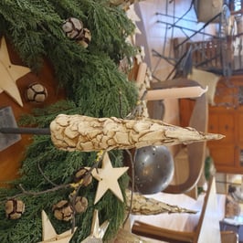 Tannenbaum mittel, Nr.168, Steinzeug Keramik, Unikat, Dekoration, Geschenk, D= 4 cm, H= 17,5 cm