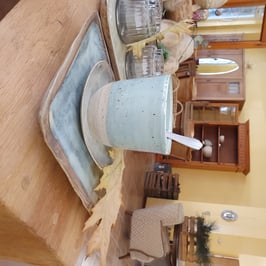 Kaffeebecher 408, D= 9 x H= 9 cm,1 Stück, Unikat, Handarbeit, spülmaschinen-/ mikrowellengeeignet