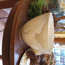 Übertopf/ Schale, dicht, Blumenvase Nr.411, 14 cm x 17 cm ( H x D oben) Unikat, Handarbeit, frostsicher, spülmaschinenfest