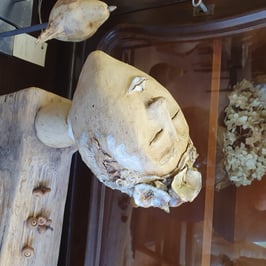 Büste Nr.396, Stele, Kopf, Bildnis, Porträt, Handarbeit, Steinzeug, Kunstkeramik 22,5 x 19 / H x B) cm