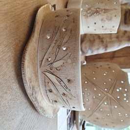 Windlicht ( Nr.366), Passepartout, 6 x 17 ( H x L) , frostsichere Kunstkeramik, Unikat, Tischdekoration, Leuchter