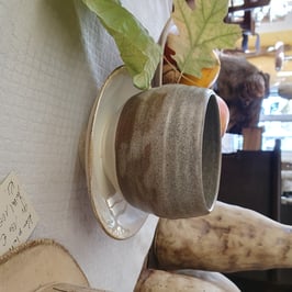 Kaffeebecher 406, D= 11 x H= 8 cm,1 Stück, Unikat, Handarbeit, spülmaschinen-/ mikrowellengeeignet