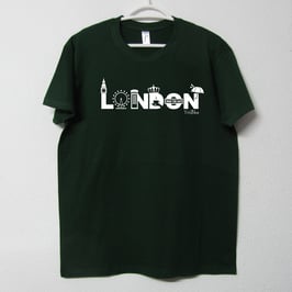 T-shirt London | Cor Verde Garrafa