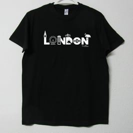 T-shirt London | Cor Preto