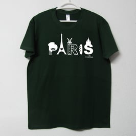 Paris T-shirt | Green Bottle Colour