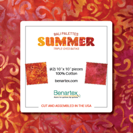 10 x 10 Pack, Bali Palettes Summer, Benartex