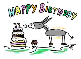 ESELINO GeburtstagsKlappkarte