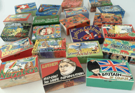 Assorted matchboxes