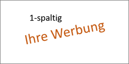 Werbeanzeige 1-spaltig