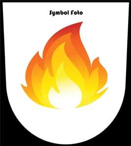 Korpswappen, Aufkleber, Farben: Rot/Weiss/Gold, 5,7x7cm