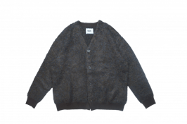 Poodle knit cardigan BROWN（ブラウン）