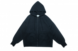 Vintage zip hoodie BLACK（ブラック）