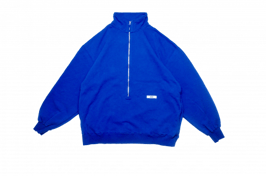 Half zip track jacket BLUE（ブルー）