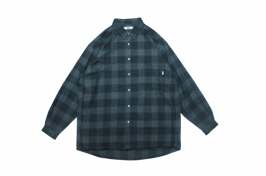 Brushed check shirts　CHARCOAL（チャコール）