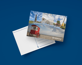 Postkarte Collage Wasser, Wind, Wolken quer (Art.-Nr. 31007)