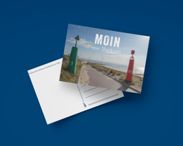 Postkarte Moin Tonnen quer (Art.-Nr. 30010)