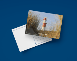 Postkarte Elektrischer Leuchtturm quer (Art.-Nr. 20006)