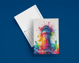 Postkarte Aquarell Wasserturm hoch (Art.-Nr. 10010)