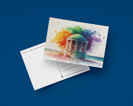 Postkarte Aquarell Musikpavillon quer (Art.-Nr. 10003)