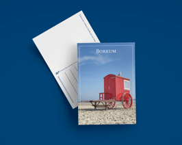 Postkarte Badekarre hoch (Art.-Nr. 20007)