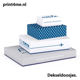 Dekseldoosjes - 100 x 100 x 45 mm.