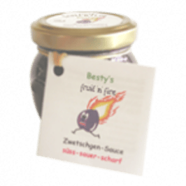 Zwetschgen-Sauce -- in 3 Schärfen erhältlich!