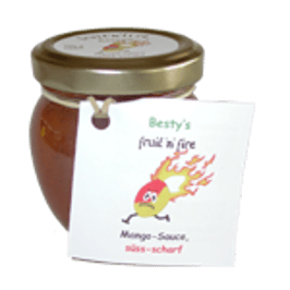 Mango-Sauce -- in 3 Schärfen erhältlich!
