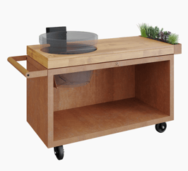 OFYR - Kamado Table Corten PRO 135 Teakwood KJ