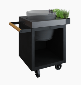 OFYR - Kamado Table Black PRO 65 Concrete BGE
