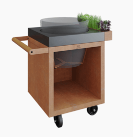 OFYR - Kamado Table Corten 65 PRO Concrete TB