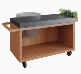 OFYR - Kamado Table Corten PRO 135 Concrete BGE