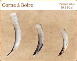 Corne à Boire - 50 à 90 cl