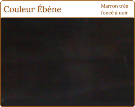 Plaque en corne - couleur Ébène